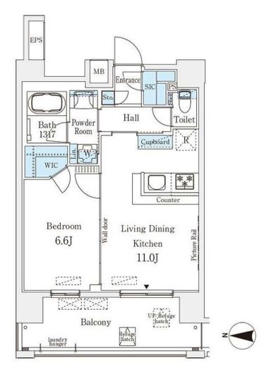 ムニレジデンス上野　1201号室　間取り