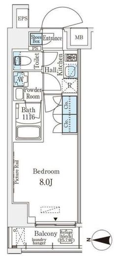 ムニレジデンス上野　501号室　間取り