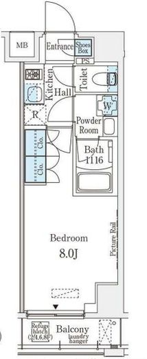 ムニレジデンス上野　902号室　間取り