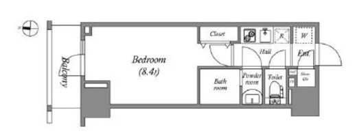 グランパセオ両国　902号室　間取り