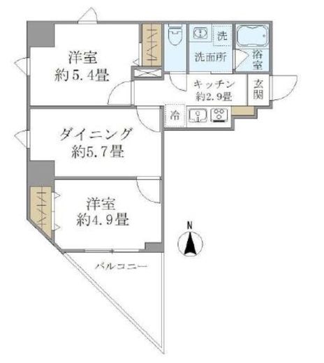 プラッツ両国　301号室　間取り