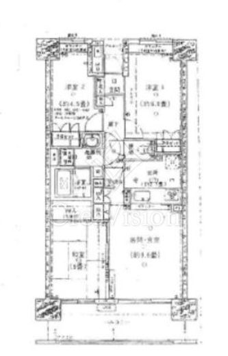 イーストパークス大島セントラルスクエア　7F1号室　間取り