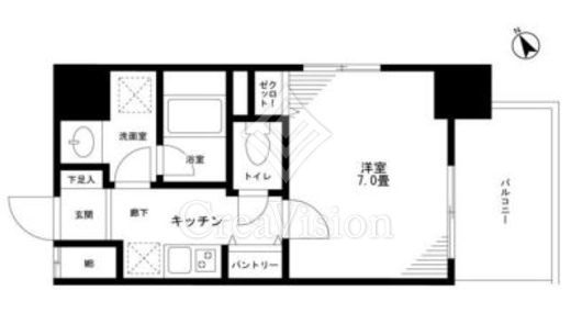 アルファステイツ浅草橋　404号室　間取り