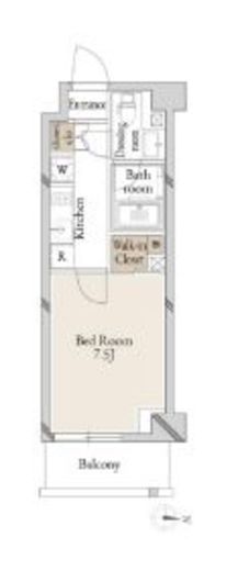 KI-LIGHT KINSHICHO　310号室　間取り