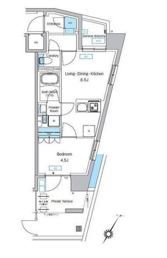 プレディアコート森下テラス　103号室　間取り