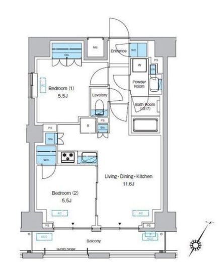 プレディアコート森下テラス　903号室　間取り