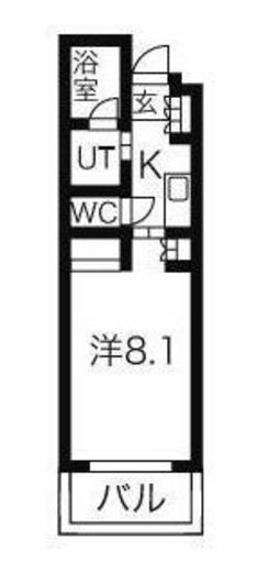 ガーデン東新宿　212号室　間取り