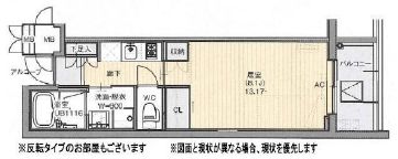 ガーデン東新宿　313号室　間取り
