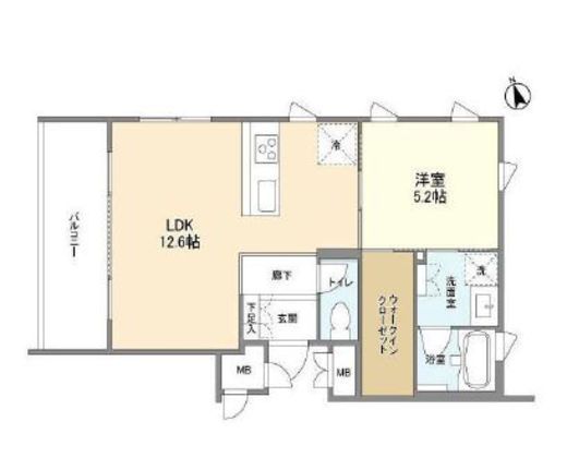 ガーデン東新宿　501号室　間取り