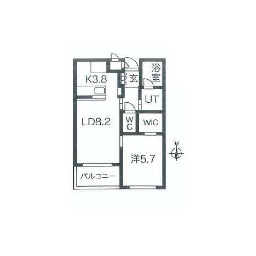 ガーデン東新宿　505号室　間取り