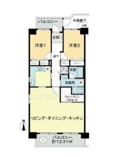 ファミリータウン東陽　I915号室　間取り