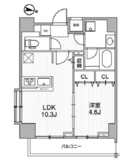 LUNIQ錦糸町 (ルニック錦糸町)　501号室　間取り