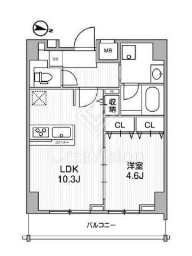 LUNIQ錦糸町 (ルニック錦糸町)　602号室　間取り
