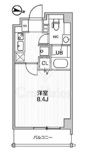 LUNIQ錦糸町 (ルニック錦糸町)　604号室　間取り