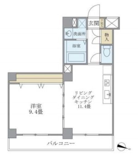 スターハイム　401号室　間取り