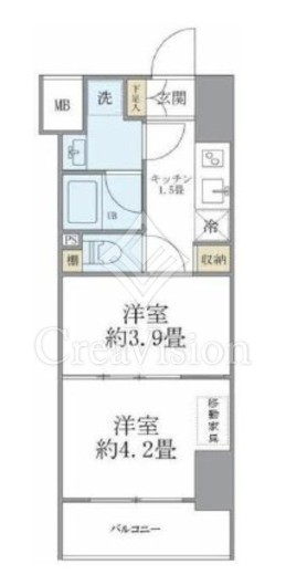 フェリーチェ錦糸町　1102号室　間取り