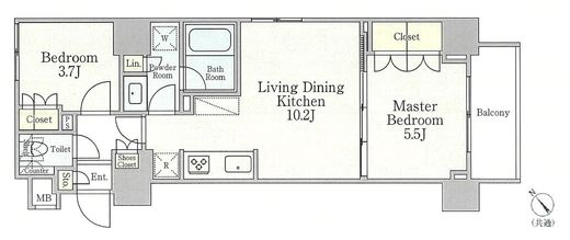 クレストコート押上North　403号室　間取り