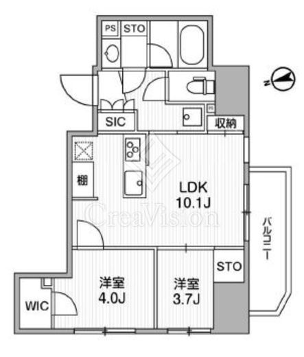 ディームス上野　503号室　間取り