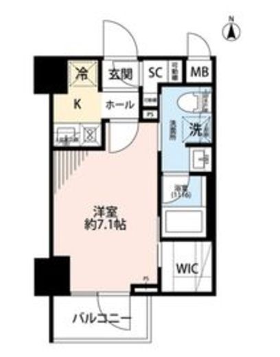 プレール・ドゥーク住吉4　304号室　間取り
