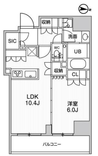 ガリシア森下5　405号室　間取り
