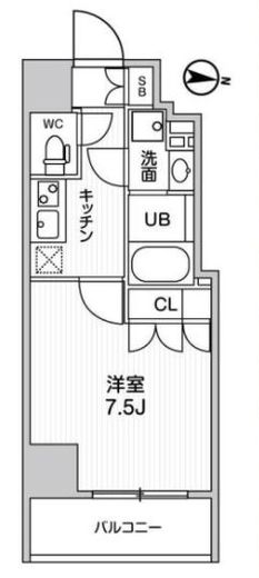 ガリシア森下5　803号室　間取り