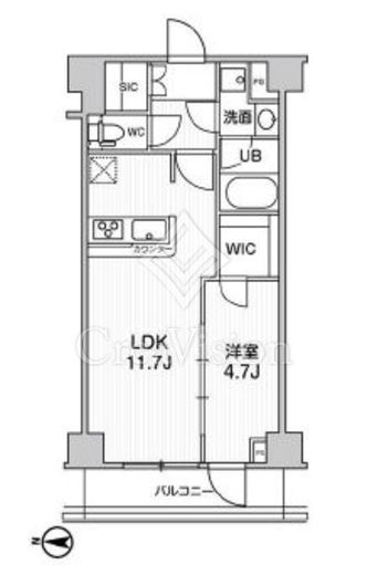 ジェノヴィア本所吾妻橋2スカイガーデン　203号室　間取り