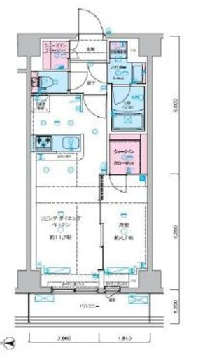 ジェノヴィア本所吾妻橋2スカイガーデン　702号室　間取り
