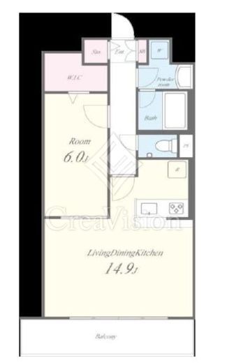 N residence SUMIYOSHI (エヌレジデンススミヨシ)　509号室　間取り