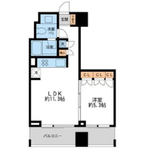 プロスペクトKALON三ノ輪　1103号室　間取り