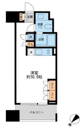 プロスペクトKALON三ノ輪　405号室　間取り