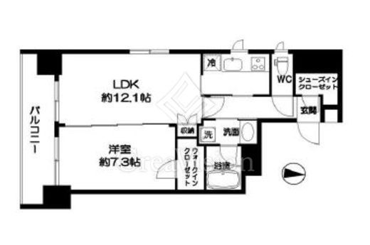 アリュージュ両国　1403号室　間取り