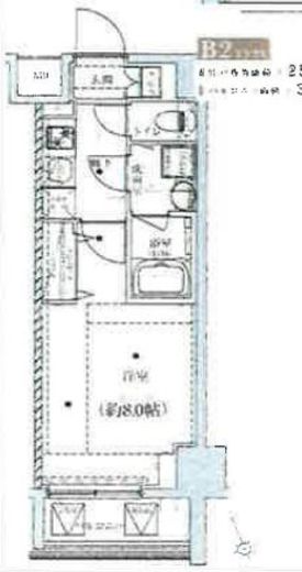 ベルシード上野松が谷　1203号室　間取り