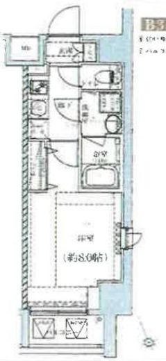 ベルシード上野松が谷　405号室　間取り