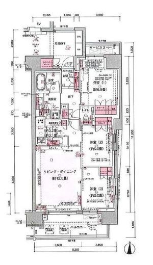 パークホームズ押上　505号室　間取り