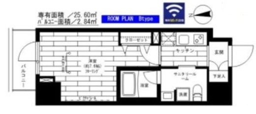ステージファースト秋葉原　402号室　間取り