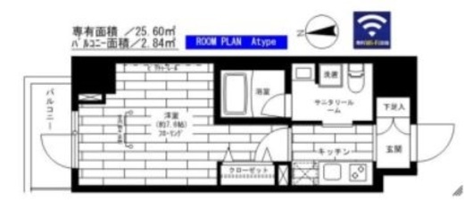 ステージファースト秋葉原　901号室　間取り