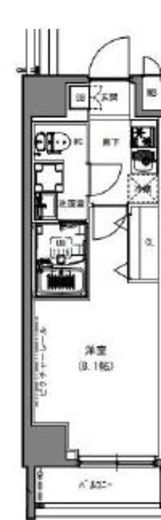S-RESIDENCE亀戸lume　504号室　間取り