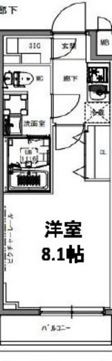 S-RESIDENCE亀戸lume　903号室　間取り