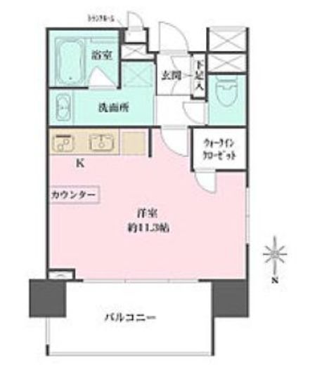 ベリスタ押上駅前　607号室　間取り