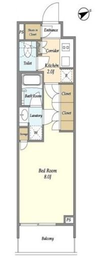 ヴィラクレール浅草　303号室　間取り