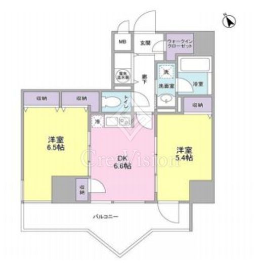 アクティブタワー市谷　1201号室　間取り