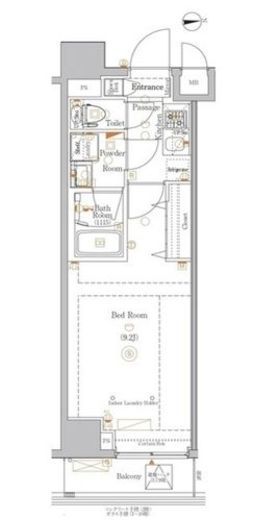BPRレジデンス浅草　403号室　間取り
