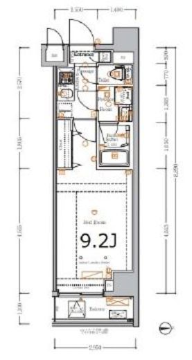 BPRレジデンス浅草　503号室　間取り