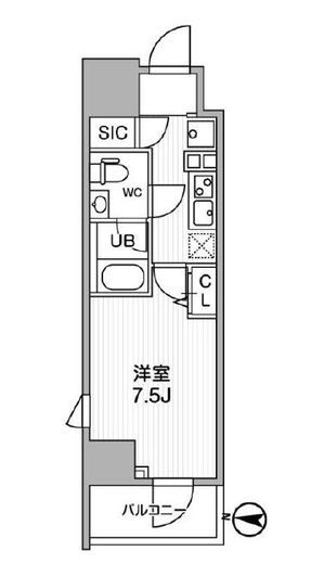 ALTERNA亀戸 (オルタナ亀戸)　1005号室　間取り