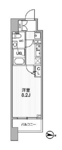ALTERNA亀戸 (オルタナ亀戸)　1303号室　間取り