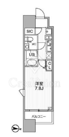 ALTERNA亀戸 (オルタナ亀戸)　201号室　間取り