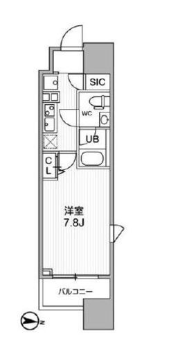 ALTERNA亀戸 (オルタナ亀戸)　204号室　間取り