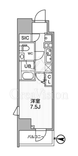 ALTERNA亀戸 (オルタナ亀戸)　305号室　間取り