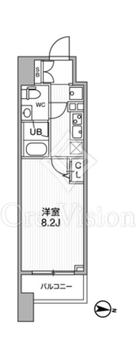 ALTERNA亀戸 (オルタナ亀戸)　603号室　間取り