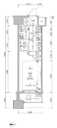 ALTERNA亀戸 (オルタナ亀戸)　903号室　間取り